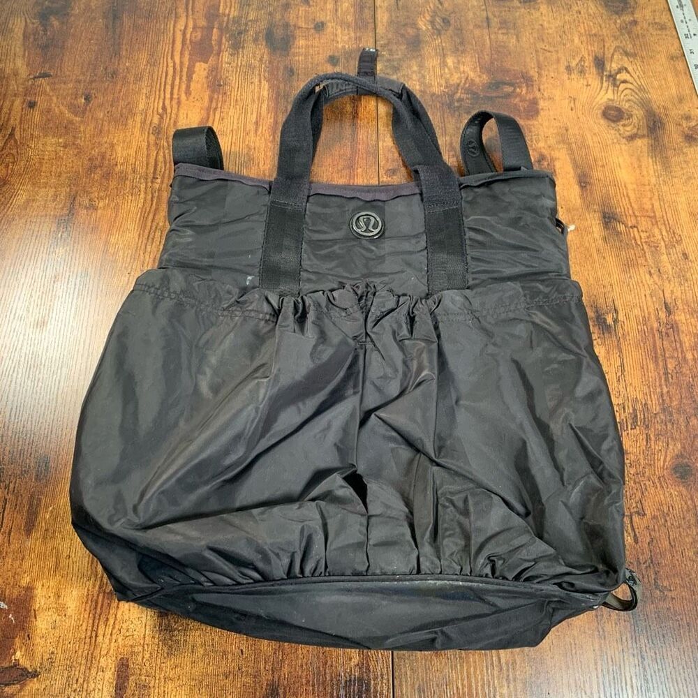 Vintage Lululemon Flow‎ and Go Toote Bag Black from 2012 Read See Pictures